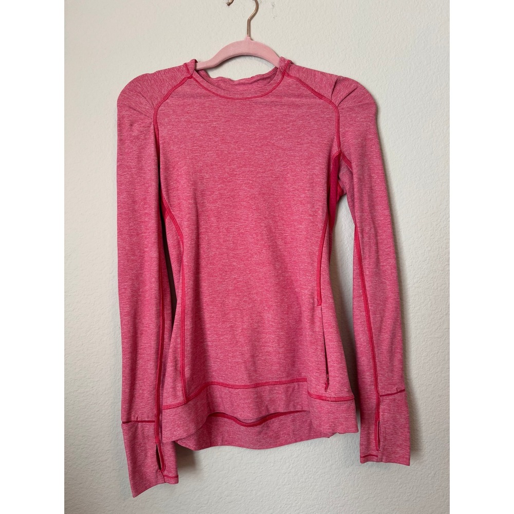 Lululemon Swiftly Tech Heathered Pink Long Sleeve Top Athletic Activewear